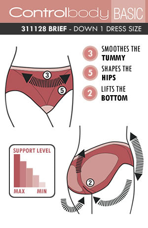 Control Body Shaping Brief Skin