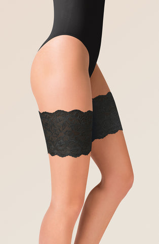 Gabriella Lace Thigh Band Black