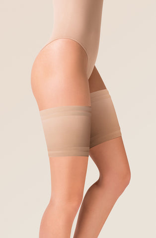 Gabriella Satin Thigh Band Beige