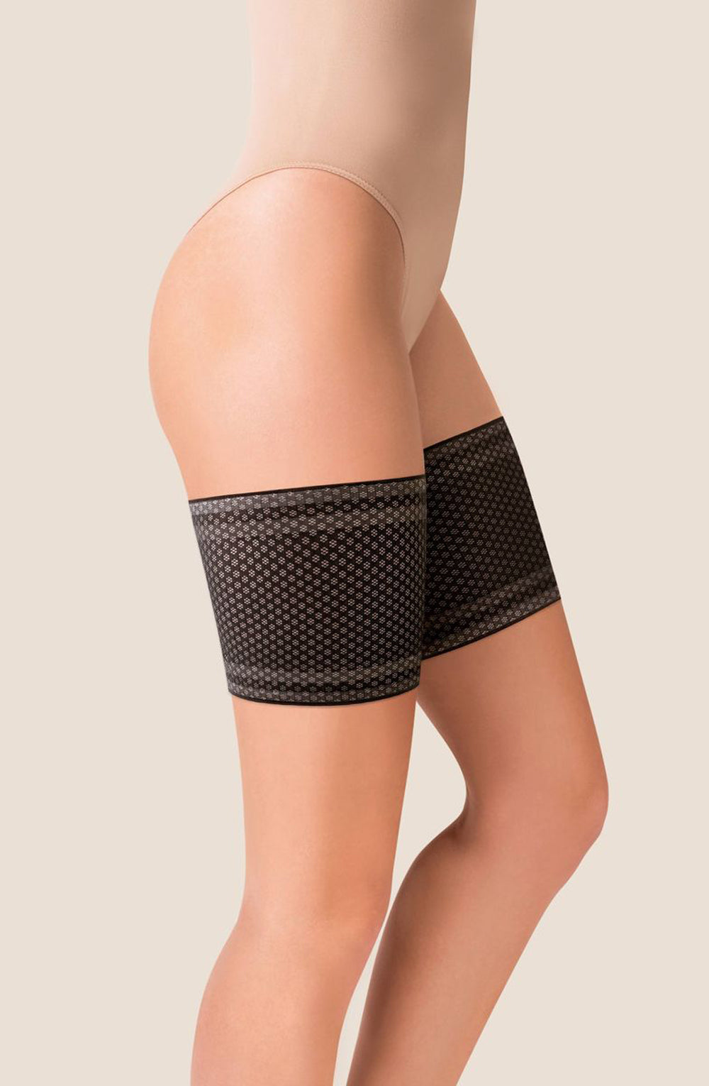 Gabriella Mesh Thigh Band Black