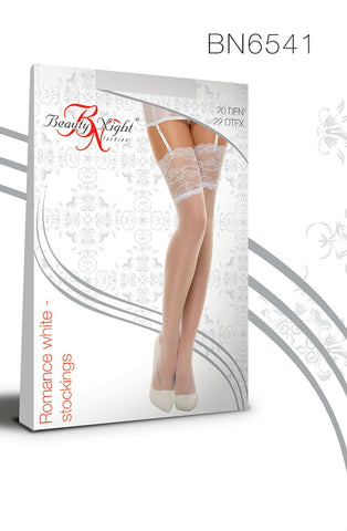 Beauty Night Romance Stockings White