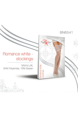 Beauty Night Romance Stockings White