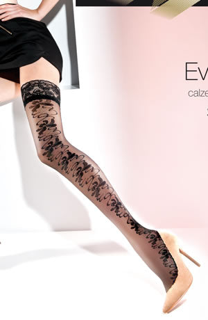 Gabriella Calze Evana Hold Ups Black