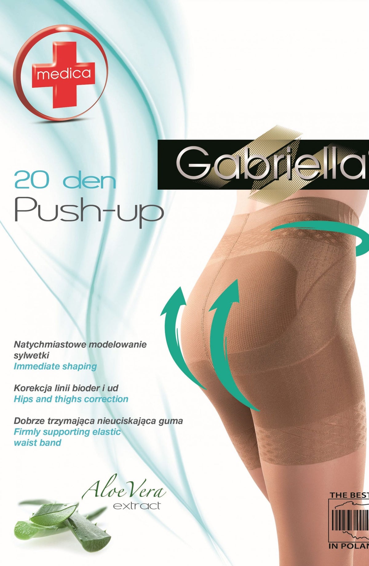 Gabriella Classic Push Up Tights Black