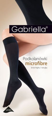 Gabriella Microfibre Knee Highs Grafit